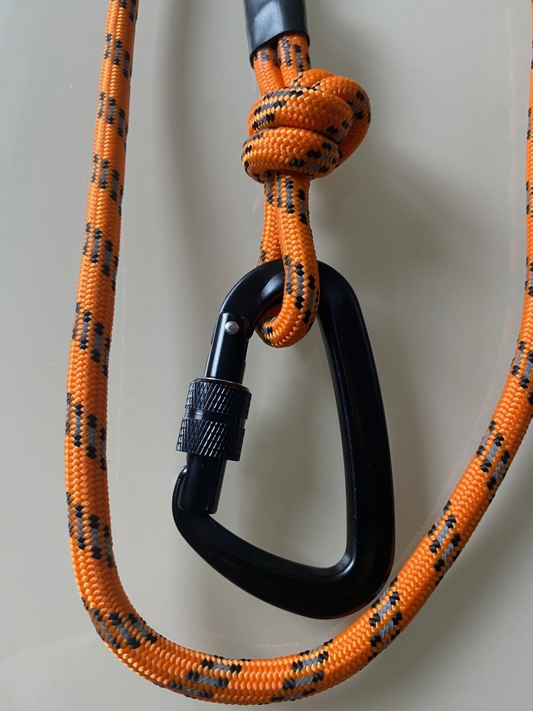 Οδηγός με κορδόνι ιμάντα Carabiner ΠΟΡΤΟΚΑΛΙ
